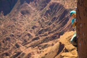 Chris Kalous & Sam Lightner Jr, The Ivory Tower 5.13b, Castleton Tower, UT